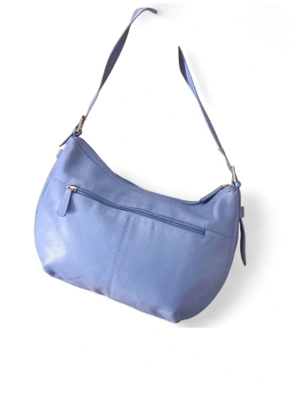 Stone Mountain NWOT Sapphire Blue Pebbled Leather Hobo Shoulder Bag Wedding
